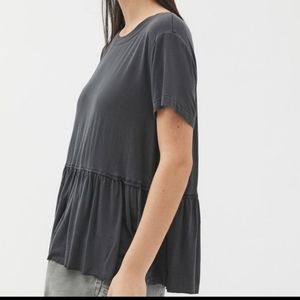 Truly Madly Deeply Oversized Peplum Tee Small